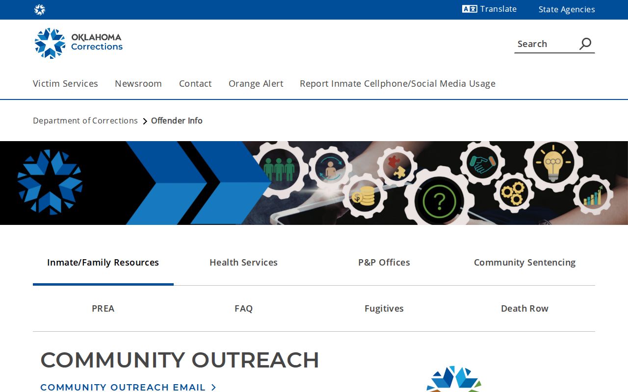 McCurtain County inmate release date confidentiality guidance from ODOC